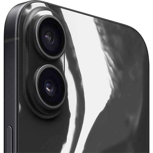 Black Marble Ink iPhone 16 Skin