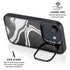 Black Marble Ink iPhone 16e Kickstand Case