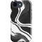 Black Marble Ink iPhone 16e Impact Case