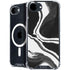 Black Marble Ink iPhone 16e MagSafe Case