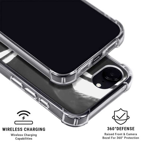 Black Marble Ink iPhone 16e MagSafe Case
