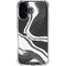 Black Marble Ink iPhone 17 Clear Case