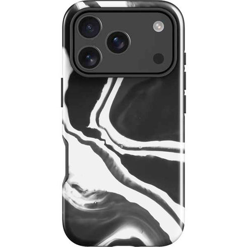 Black Marble Ink iPhone 18 Pro Impact Case