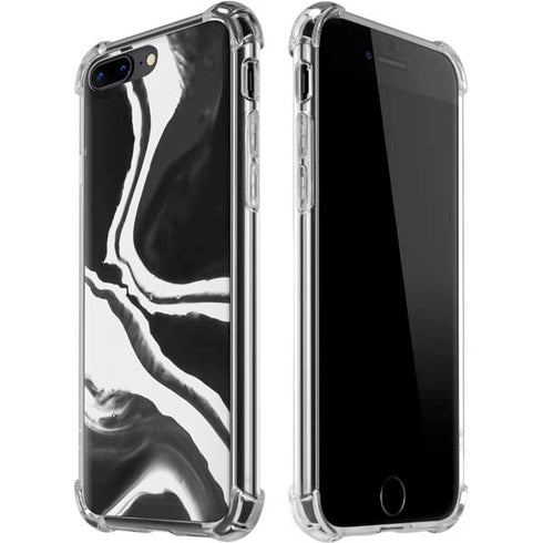 Black Marble Ink iPhone Cases