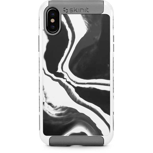 Black Marble Ink iPhone Cases