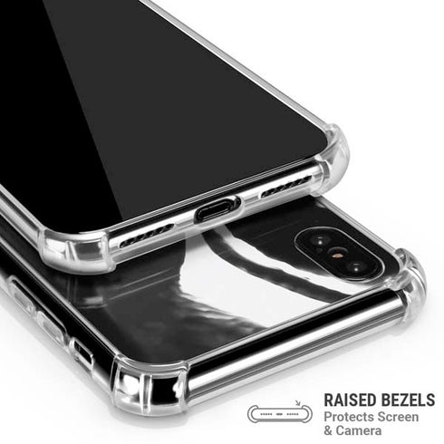 Black Marble Ink iPhone X/XS Clear Case