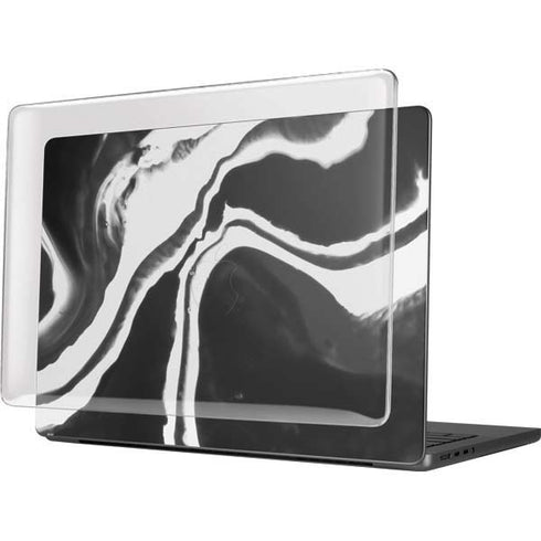 Black Marble Ink MacBook Pro 14in (2021-24) Case plus Skin