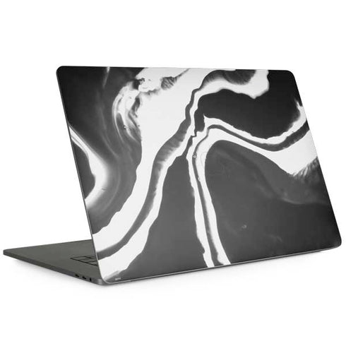 Black Marble Ink MacBook Skins