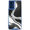Black Marble Ink Moto G Play 4G (2024) Clear Case