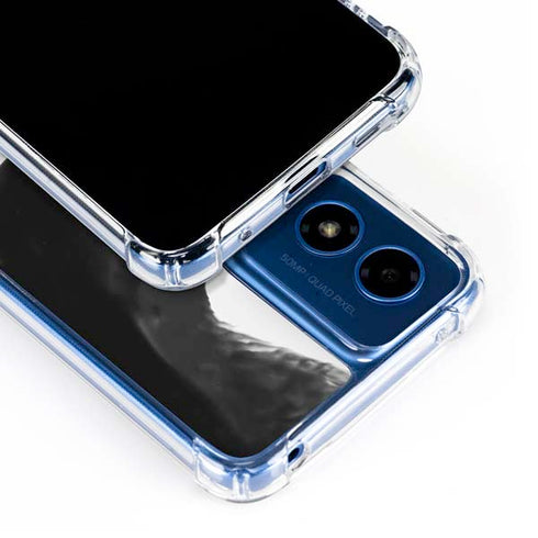 Black Marble Ink Moto G Play 4G (2024) Clear Case