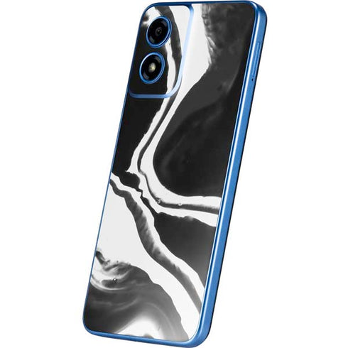 Black Marble Ink Moto G Play 4G (2024) Skin