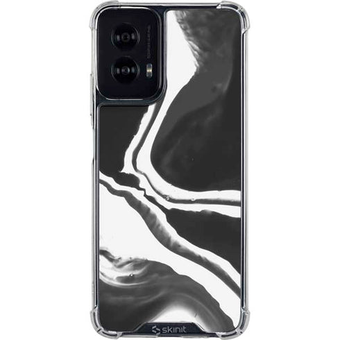Black Marble Ink Moto G Power 5G (2024) Clear Case