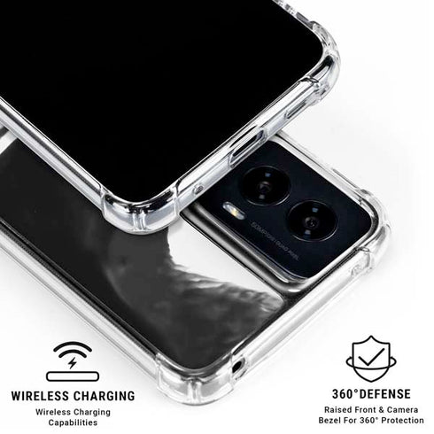Black Marble Ink Moto G Power 5G (2024) Clear Case