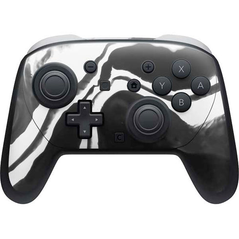 Black Marble Ink Nintendo Switch 2 (2025) Pro Controller Skin