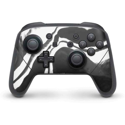 Black Marble Ink Nintendo Skins