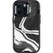 Black Marble Ink Otterbox Defender iPhone Skin