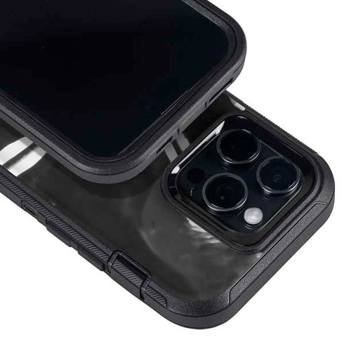 Black Marble Ink Otterbox Defender iPhone Skin