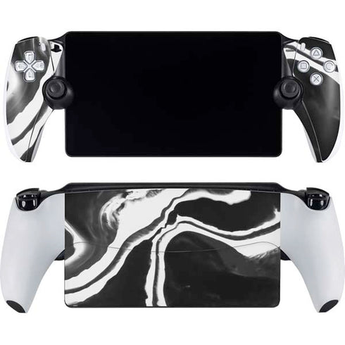 Black Marble Ink PlayStation PS5 Skins