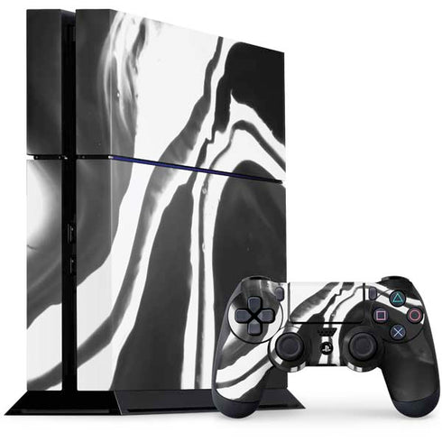 Black Marble Ink PlayStation PS4 Skins
