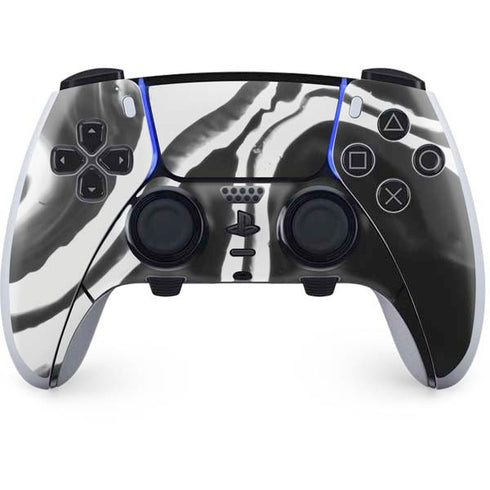 Black Marble Ink PS5 DualSense Edge Pro Controller Skin