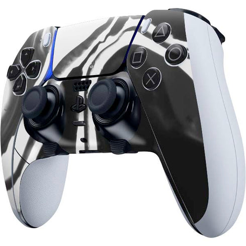 Black Marble Ink PS5 DualSense Edge Pro Controller Skin