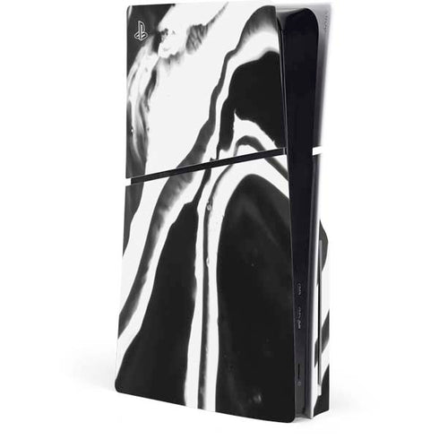 Black Marble Ink PlayStation PS5 Skins
