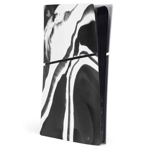 Black Marble Ink PlayStation PS5 Skins