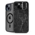 Black Marble iPhone 14 Plus Kickstand Case