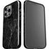 Black Marble iPhone 15 Pro Impact Case