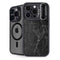 Black Marble iPhone 15 Pro Kickstand Case