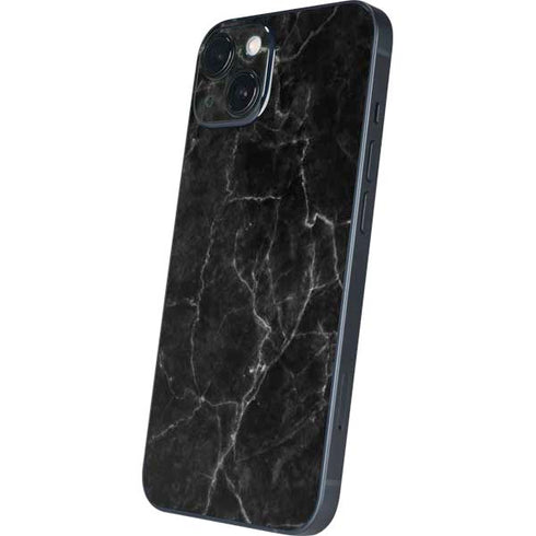 Black Marble iPhone 15 Skin