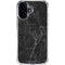 Black Marble iPhone 16 Clear Case