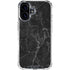 Black Marble iPhone 16 Plus Clear Case