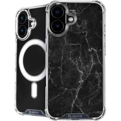 Black Marble iPhone 16 Plus MagSafe Case