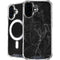 Black Marble iPhone 16 Plus MagSafe Case