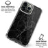 Black Marble iPhone 16 Pro Clear Case