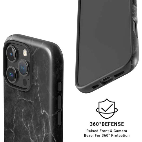 Black Marble iPhone 16 Pro Max Magsafe Impact Case
