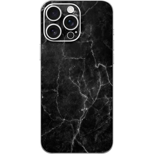 Black Marble iPhone 16 Pro Max Skin