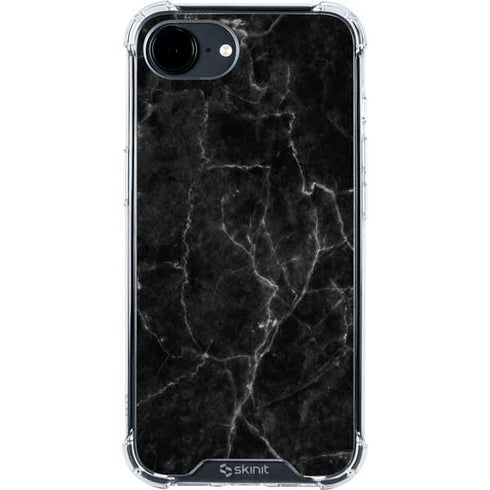 Black Marble iPhone 16e Clear Case