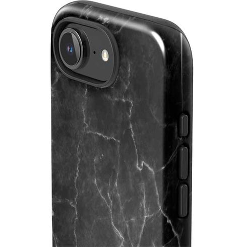 Black Marble iPhone 16e Impact Case