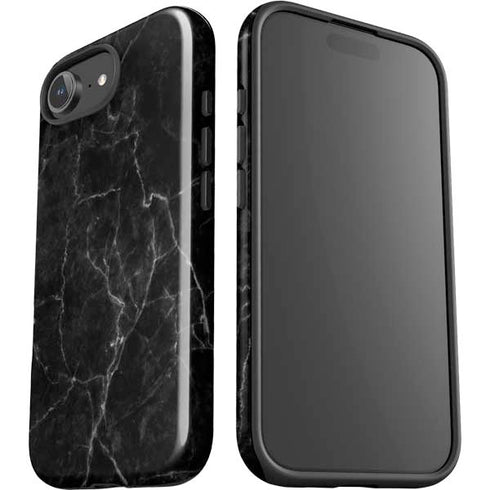 Black Marble iPhone 16e Impact Case