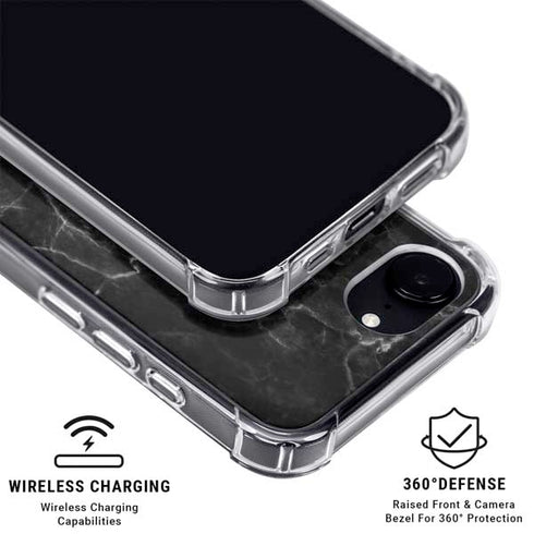 Black Marble iPhone 16e MagSafe Case