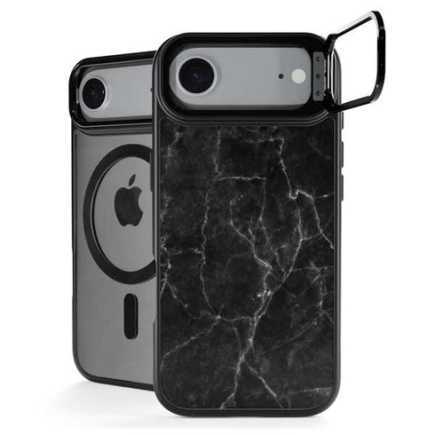 Black Marble iPhone 17 Air Kickstand Case