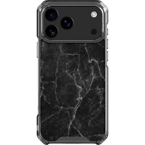 Black Marble iPhone 17 Pro Max Clear Case