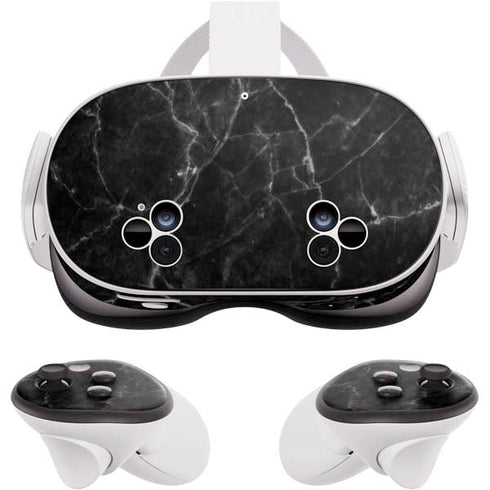 Black Marble Meta Quest 3S Skin