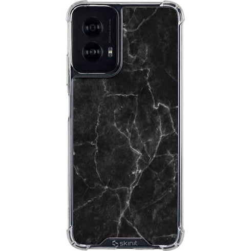 Black Marble Moto G Power 5G (2024) Clear Case