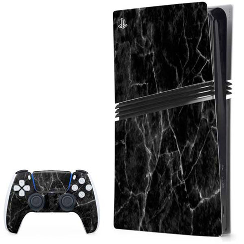 Black Marble PS5 Pro Bundle Skin