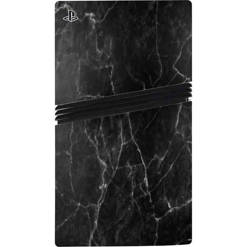 Black Marble PS5 Pro Disk Bundle Skin