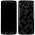 Black Geometric Moto E5 Plus Skin