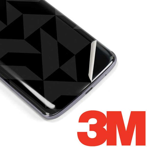 Black Geometric Moto E5 Plus Skin